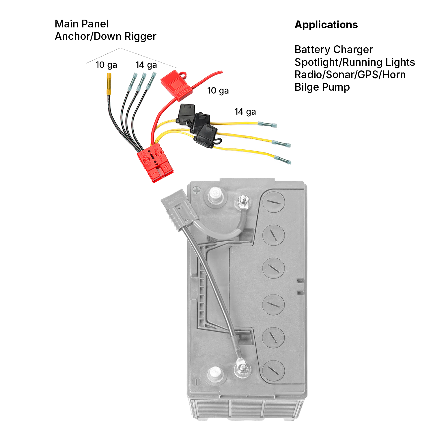 Dakota Lithium 12 Volt Multi-4 Fused Connector Kit