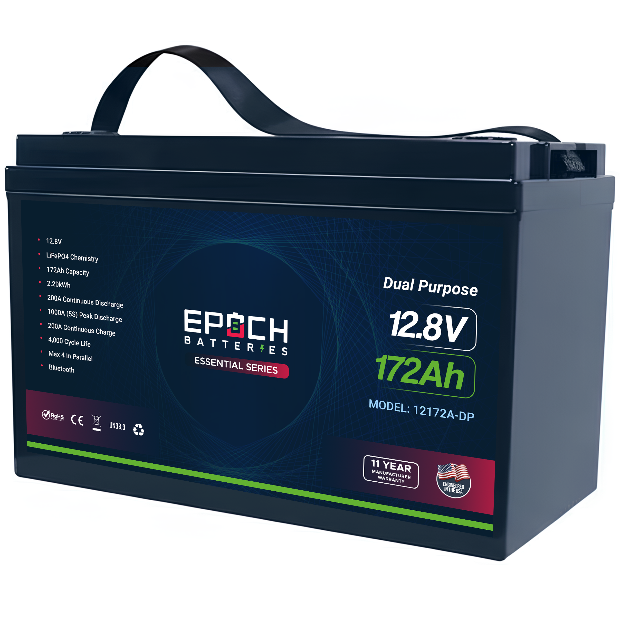 EPOCH 12V 172Ah Cranking & Deep Cycle (Dual Purpose) LiFePO4 Battery – image 2
