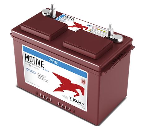 Trojan 27TMX 12V Flooded Deep Cycle Battery, Group 27