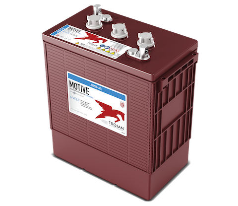 Trojan J305E-AC 6V Flooded Deep Cycle Battery, Group 902