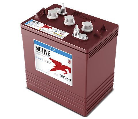 Trojan T-145 6V Flooded Deep Cycle Battery, Group GC2H