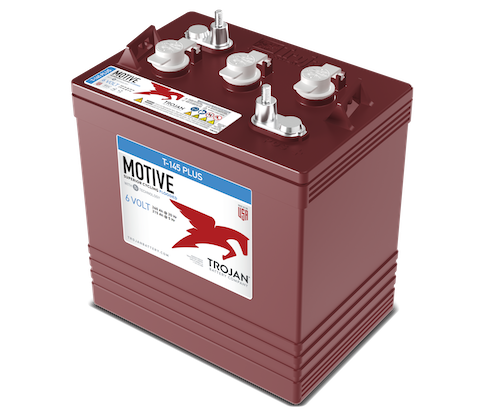 Trojan T-145 Plus 6V Flooded Deep Cycle Battery, Group GC2H
