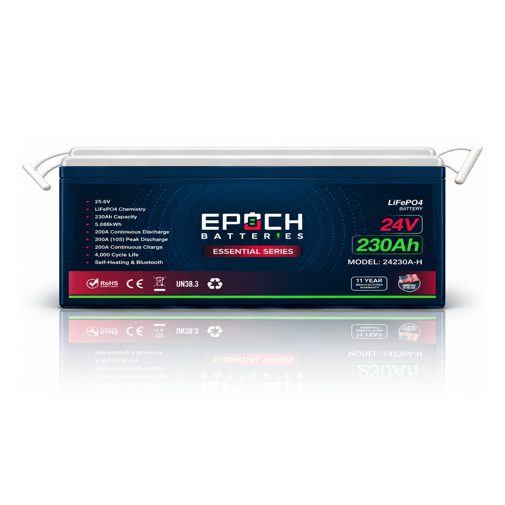 EPOCH 24V 230Ah Essential Series LiFePO4 Battery (5.89kWh)