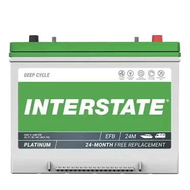 Interstate 24M-EFB 12V Group 24M EFB Deep Cycle Marine Battery – 590 CCA