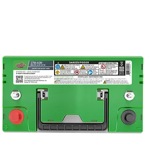 Interstate 27M-AGM 12V Group 27M AGM Dual Purpose Marine Battery – 850 CCA – image 2