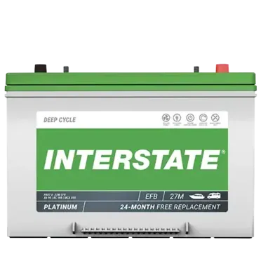 Interstate 27M-EFB 12V Group 27M EFB Deep Cycle Marine Battery – 675 CCA