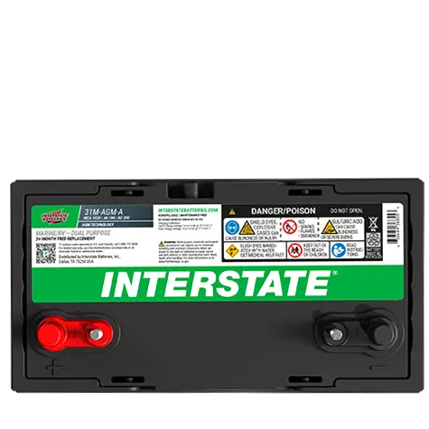 Interstate 31M-AGM-A 12V Group 31M AGM Dual Purpose Marine Battery – 825 CCA – image 2