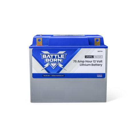 Battle Born 75Ah 12V Group 24 LiFePO4 Deep Cycle Batteries