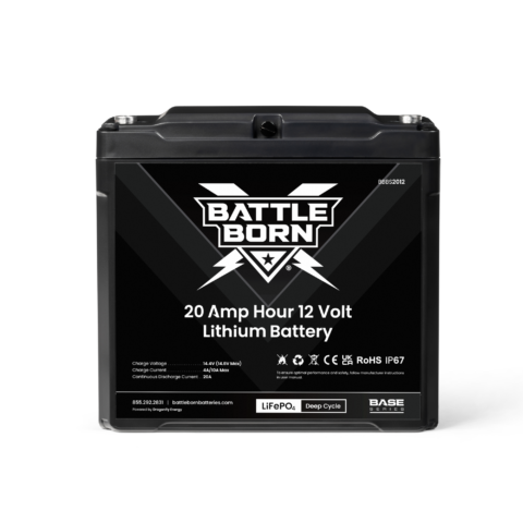 Battle Born 20Ah 12V LiFePO4 Deep Cycle Battery – Base Series