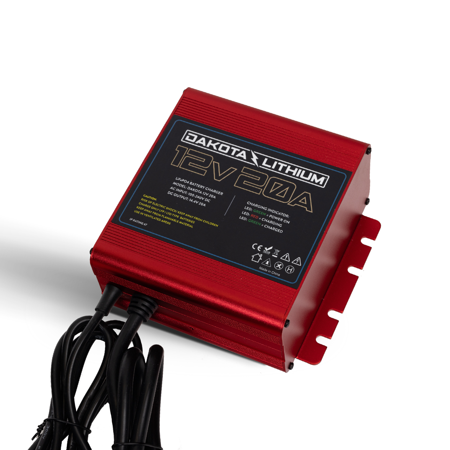 Dakota Lithium Ultra Fast 12V 20A Waterproof Lithium LiFePO4 Onboard Battery Charger – image 2