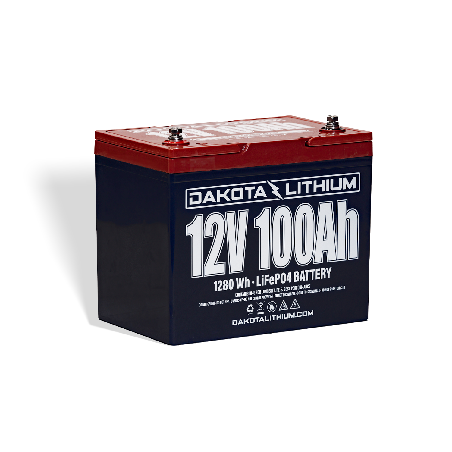 Dakota Lithium 12V 100Ah Deep Cycle Heated LiFePO4 Battery