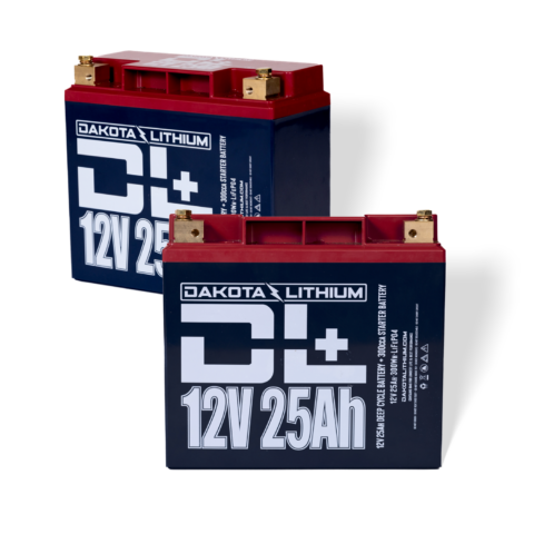 Dakota Lithium DL+ 12V 25Ah LiFePO4 Battery Twin Pack