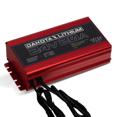 Dakota Lithium Ultra Fast 24V 20A Waterproof LiFePO4 Onboard Battery Charger