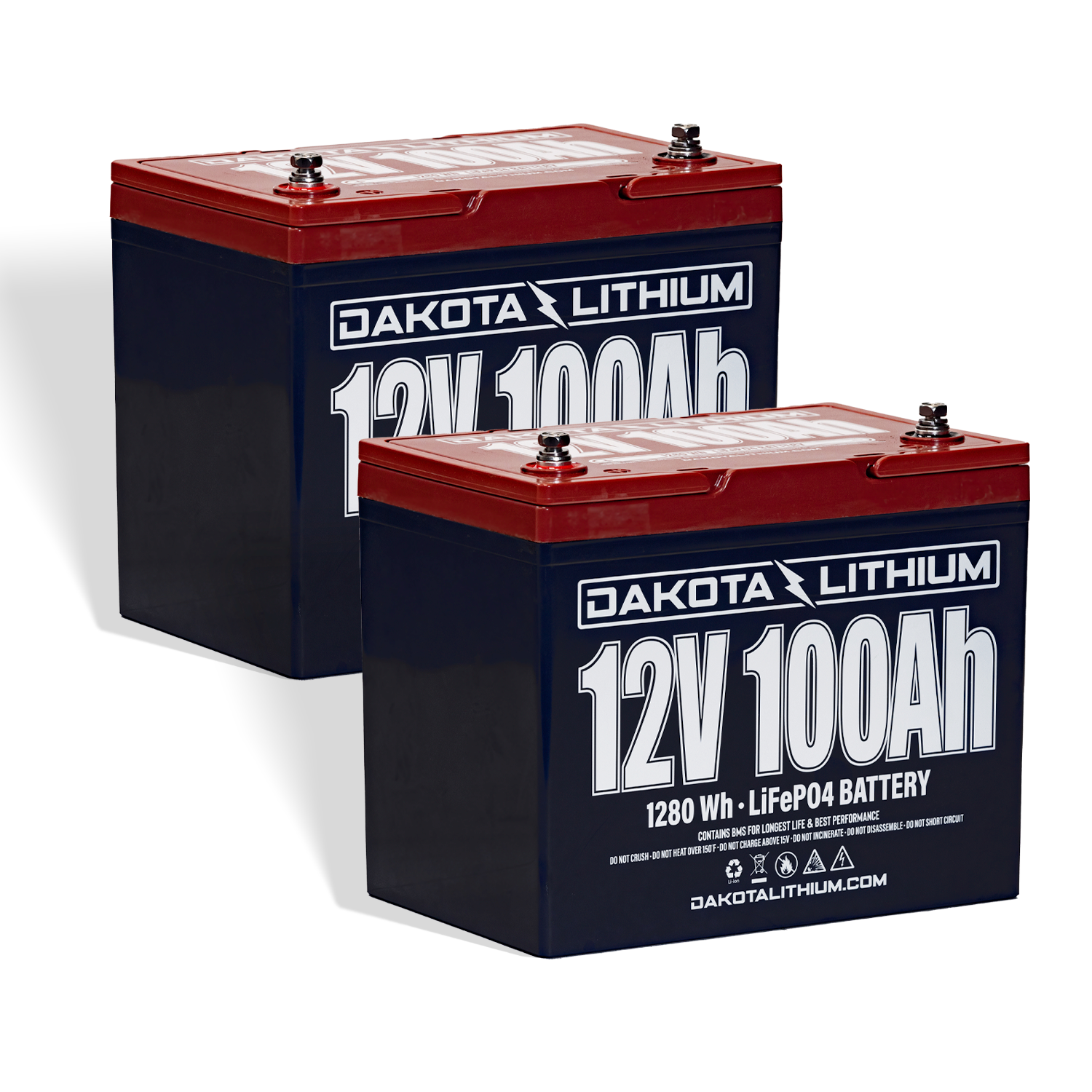 Dakota Lithium 24V 100Ah Deep Cycle Trolling Motor Battery Set