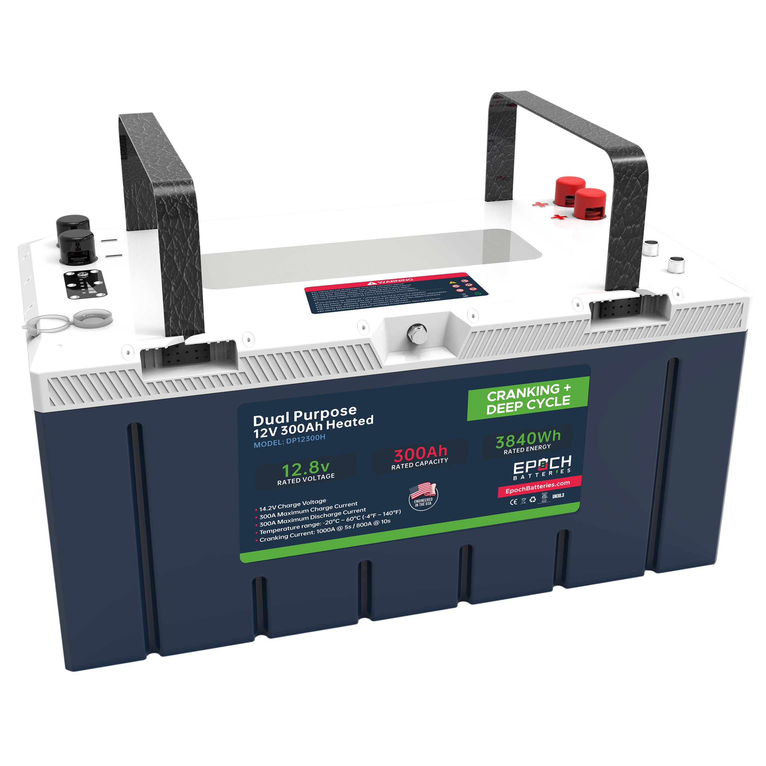 EPOCH 12V 300Ah Cranking & Deep Cycle Lithium Battery (Dual Purpose) - Pro Series – image 5
