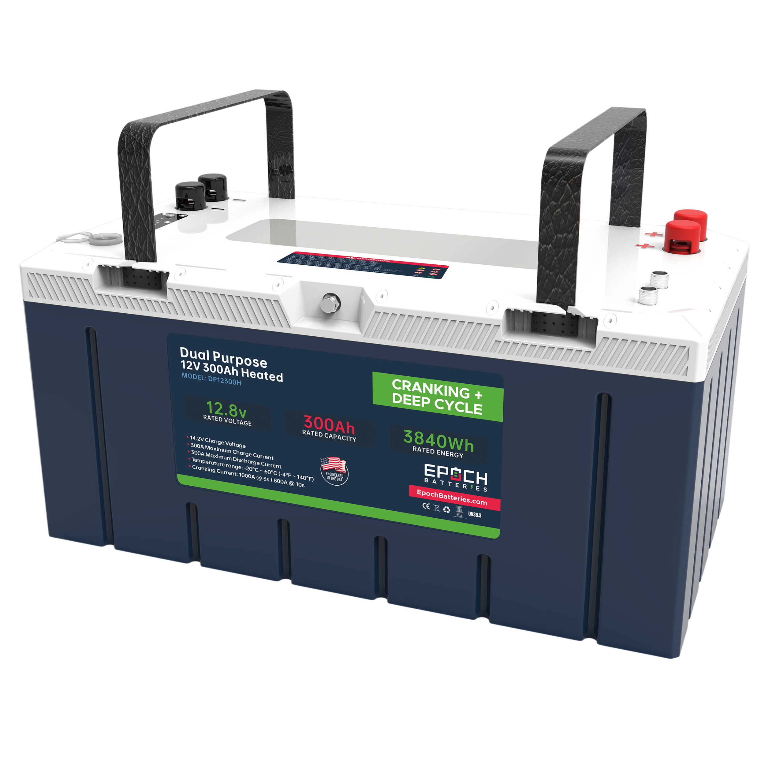 EPOCH 12V 300Ah Cranking & Deep Cycle Lithium Battery (Dual Purpose) - Pro Series – image 6