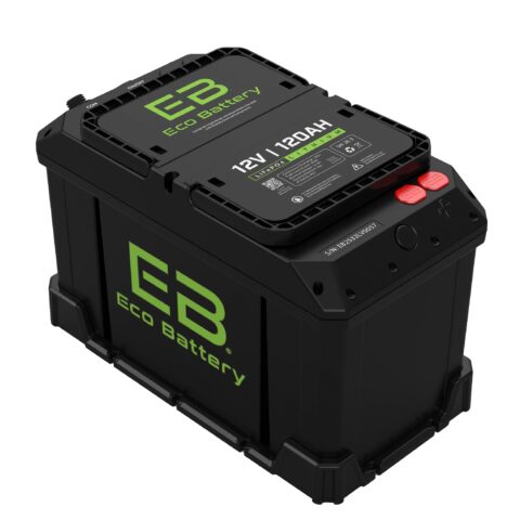 ECO Battery 12V 120Ah RV & Marine LiFePO4 Battery – Heated, Bluetooth