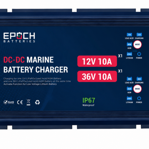 EPOCH Dual-Output 12V/36V Marine DC-DC Charger – Charge on the Run