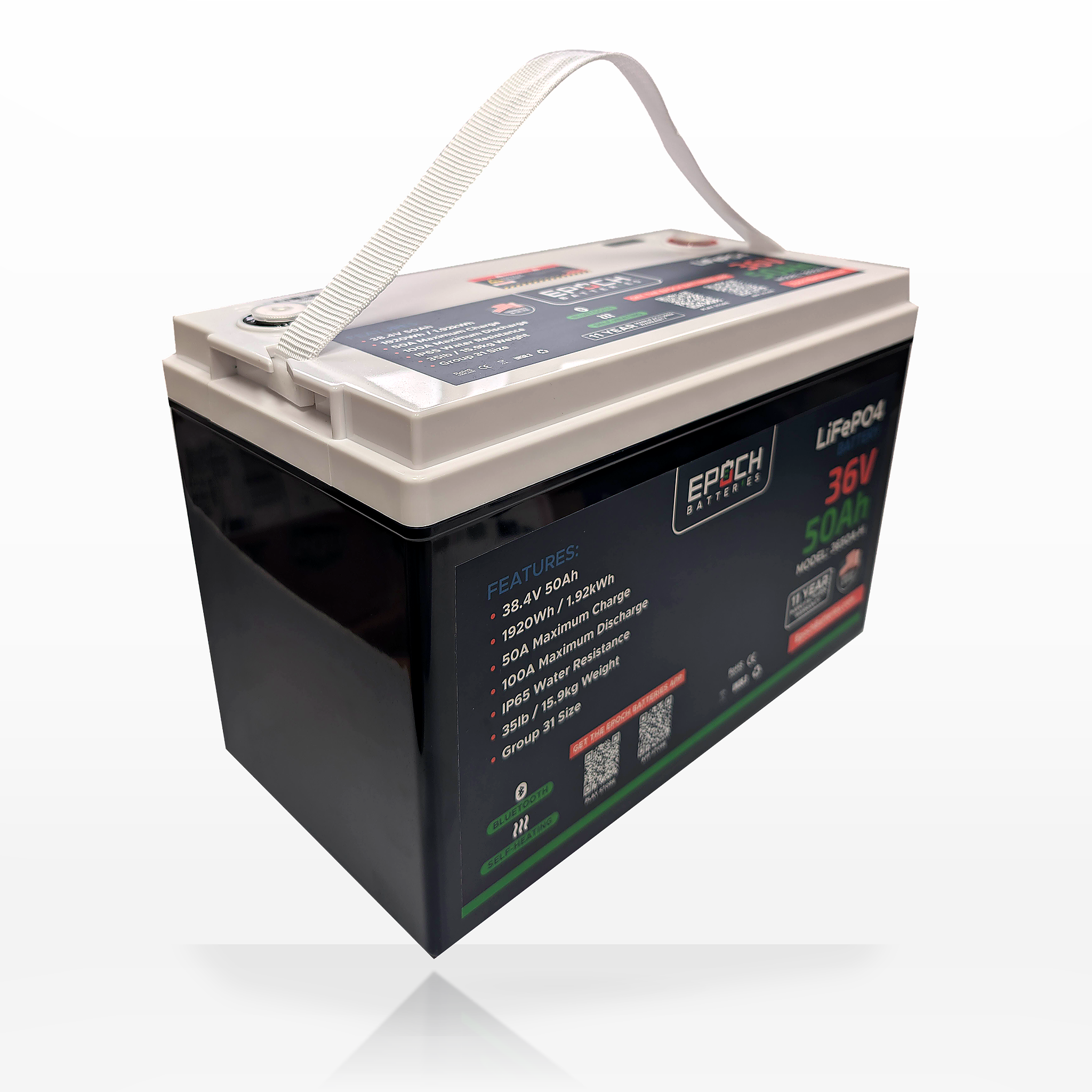 EPOCH 36V 50Ah Essential Series LiFePO4 Battery (1.92kWh) – image 3