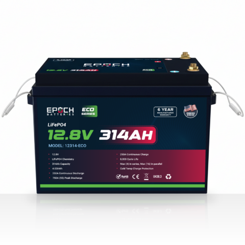 EPOCH 12V 314Ah Eco Series LiFePO4 Battery (4.02kWh)