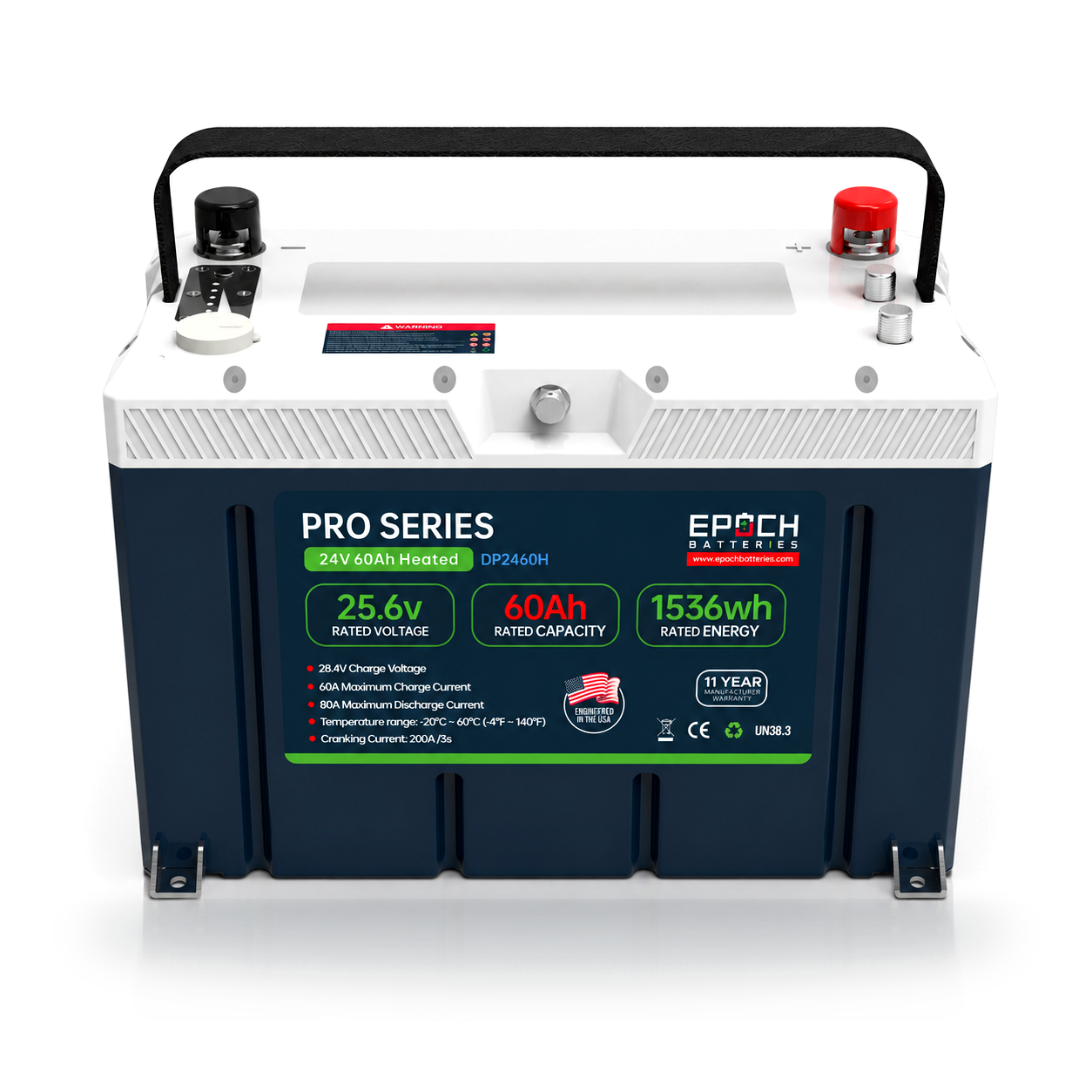 EPOCH 24V 60Ah Pro Series LiFePO4 Battery (1.54kWh)