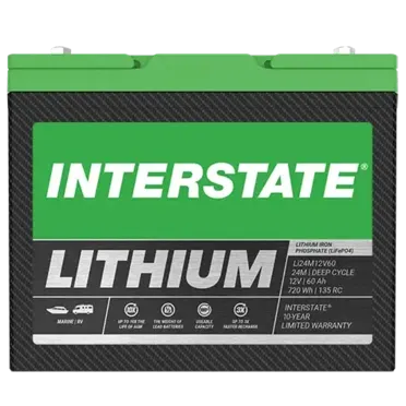 Interstate LI24M12V60 12V 60Ah Group 24M Lithium Marine Battery