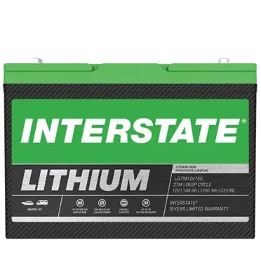 Interstate LI27M12V100 12V 100Ah Group 27M Lithium Marine Battery