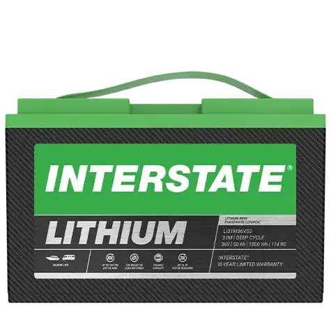 Interstate LI31M36V50 36V 50Ah Group 31M Lithium Marine Battery